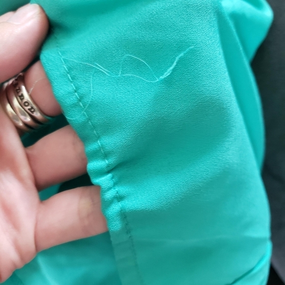 Journey Five Medium Maxi Dress Black & White Striped Top Mint Blue Skirt - Picture 7 of 9